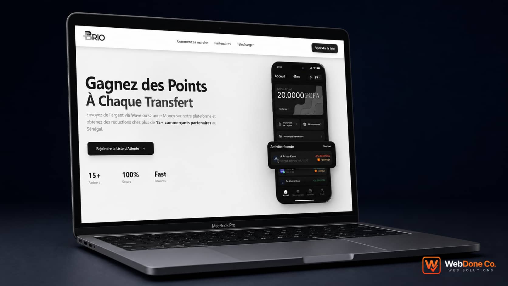 BRIO Rewards loyalty platform website